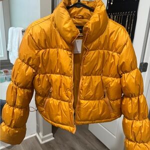 Zenana Outfitters Mustard Puffer Jacket